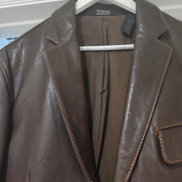 Dkny Luxury Leather Jacket - Picture 6 of 15